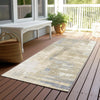 Piper Looms Chantille Blocks ACN1340 Ivory Machine Washable Area Rug Runner Outdoor Lifestyle Image Feature
