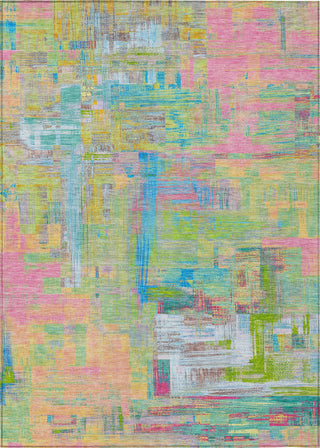 Piper Looms Chantille Blocks ACN1342 Pink Machine Washable Area Rug main image