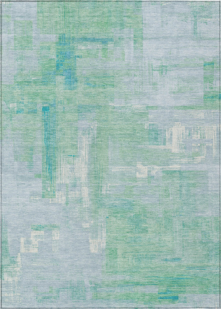 Piper Looms Chantille Blocks ACN1343 Sky Machine Washable Area Rug main image