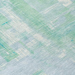 Piper Looms Chantille Blocks ACN1343 Sky Machine Washable Area Rug Swatch Image