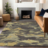 Piper Looms Chantille Abstract ACN1344 Charcoal Machine Washable Area Rug Lifestyle Image Feature