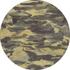 Piper Looms Chantille Abstract ACN1344 Charcoal Machine Washable Area Rug Round Main Image