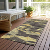 Piper Looms Chantille Abstract ACN1344 Charcoal Machine Washable Area Rug Runner Outdoor Lifestyle Image Feature