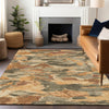Piper Looms Chantille Abstract ACN1345 Copper Machine Washable Area Rug Lifestyle Image Feature
