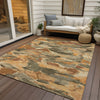 Piper Looms Chantille Abstract ACN1345 Copper Machine Washable Area Rug Outdoor Lifestyle Image Feature