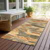 Piper Looms Chantille Abstract ACN1345 Copper Machine Washable Area Rug Runner Outdoor Lifestyle Image Feature