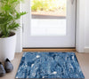 Piper Looms Chantille Abstract ACN1349 Navy Machine Washable Area Rug Scatter Lifestyle Image Feature