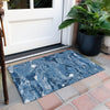 Piper Looms Chantille Abstract ACN1349 Navy Machine Washable Area Rug Scatter Outdoor Lifestyle Image Feature