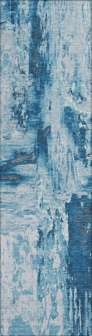 Piper Looms Chantille Abstract ACN1350 Denim Machine Washable Area Rug Runner Main Image