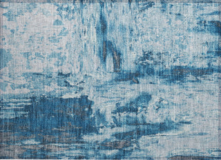 Piper Looms Chantille Abstract ACN1350 Denim Machine Washable Area Rug Scatter Main Image