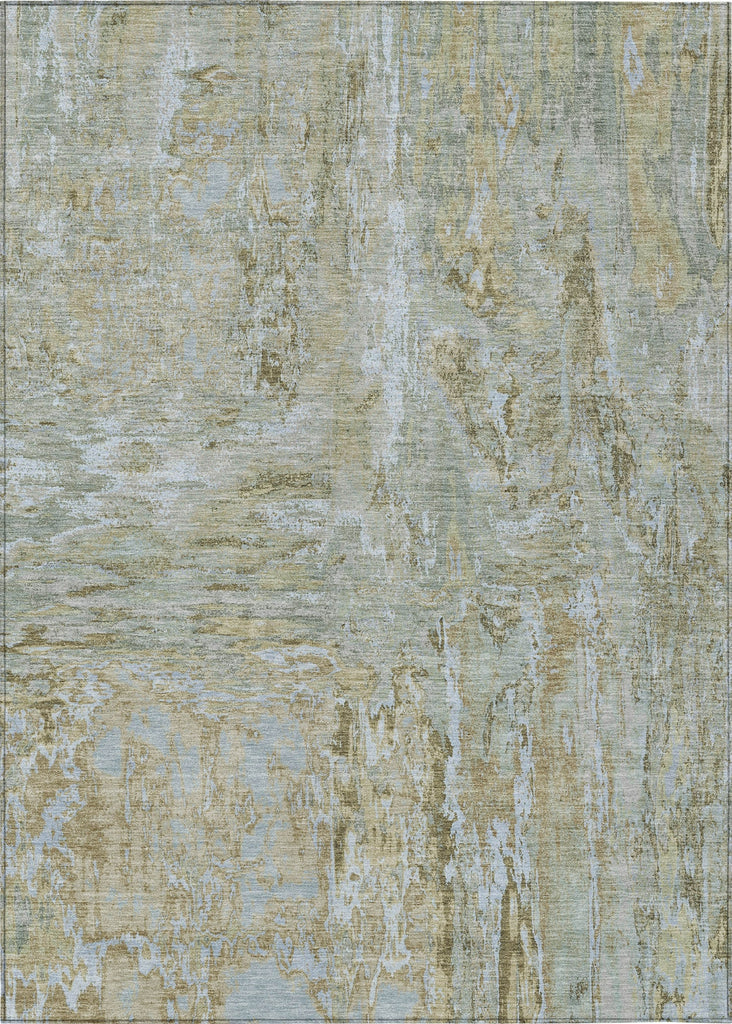 Piper Looms Chantille Abstract ACN1351 Khaki Machine Washable Area Rug main image