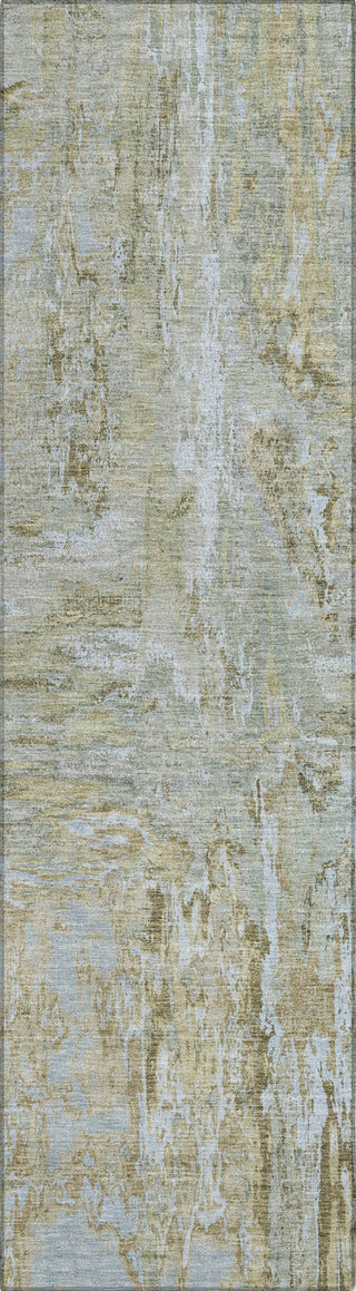 Piper Looms Chantille Abstract ACN1351 Khaki Machine Washable Area Rug Runner Main Image