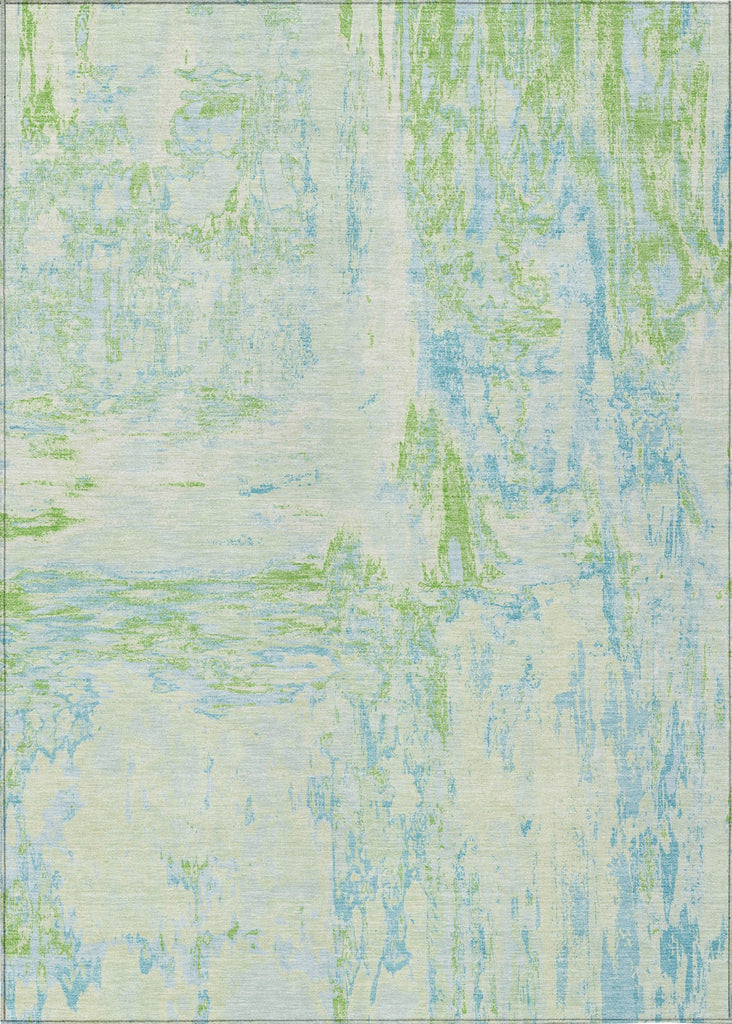 Piper Looms Chantille Abstract ACN1352 Mint Machine Washable Area Rug main image