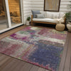 Piper Looms Chantille Modern ACN1354 Blush Machine Washable Area Rug Outdoor Lifestyle Image Feature