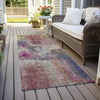 Piper Looms Chantille Modern ACN1354 Blush Machine Washable Area Rug Runner Outdoor Lifestyle Image Feature