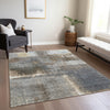 Piper Looms Chantille Modern ACN1355 Khaki Machine Washable Area Rug Lifestyle Image Feature