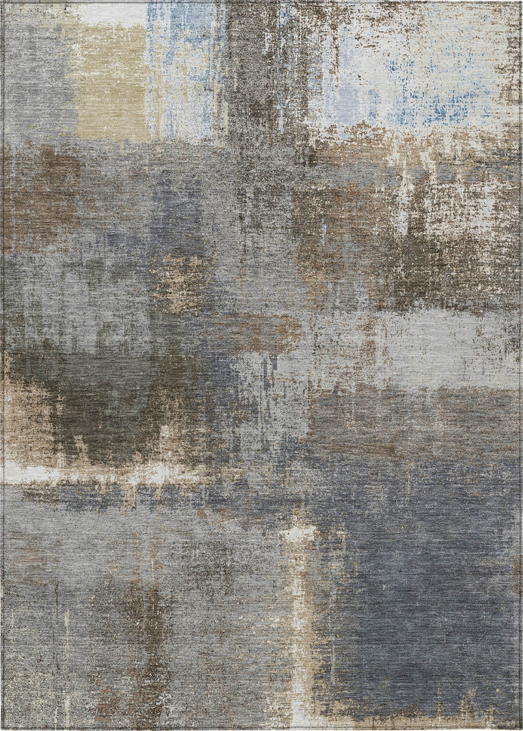 Piper Looms Chantille Modern ACN1355 Khaki Machine Washable Area Rug main image