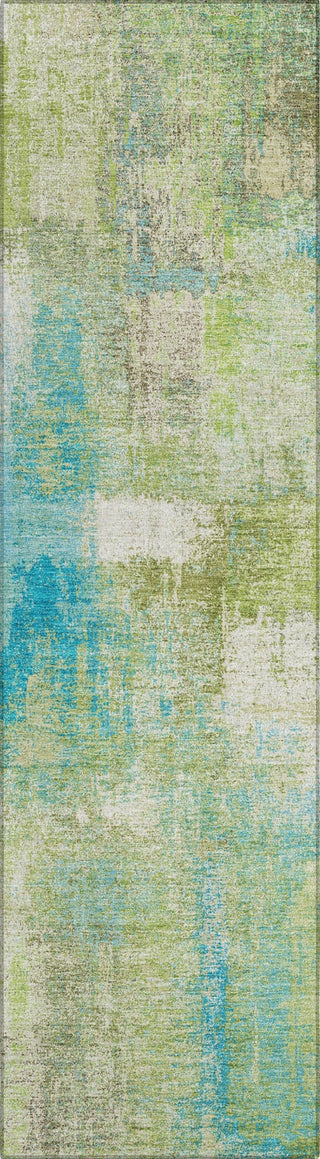 Piper Looms Chantille Modern ACN1356 Lime Machine Washable Area Rug Runner Main Image