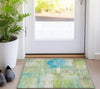 Piper Looms Chantille Modern ACN1356 Lime Machine Washable Area Rug Scatter Lifestyle Image Feature