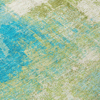 Piper Looms Chantille Modern ACN1356 Lime Machine Washable Area Rug Swatch Image