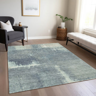 Piper Looms Chantille Modern ACN1358 Sage Machine Washable Area Rug Lifestyle Image Feature