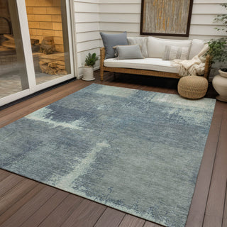 Piper Looms Chantille Modern ACN1358 Sage Machine Washable Area Rug Outdoor Lifestyle Image Feature
