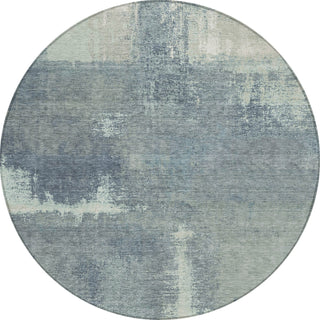 Piper Looms Chantille Modern ACN1358 Sage Machine Washable Area Rug Round Main Image
