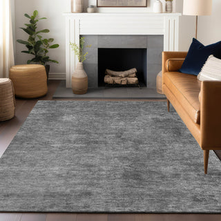 Piper Looms Chantille Modern ACN1359 Gray Machine Washable Area Rug Lifestyle Image Feature
