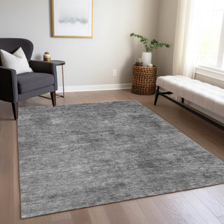 Piper Looms Chantille Modern ACN1359 Gray Machine Washable Area Rug Lifestyle Image Feature