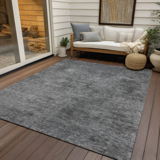 Piper Looms Chantille Modern ACN1359 Gray Machine Washable Area Rug Outdoor Lifestyle Image Feature
