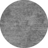 Piper Looms Chantille Modern ACN1359 Gray Machine Washable Area Rug Round Main Image