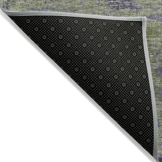 Piper Looms Chantille Modern ACN1360 Olive Machine Washable Area Rug Backing Image
