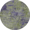 Piper Looms Chantille Modern ACN1360 Olive Machine Washable Area Rug Round Main Image