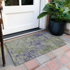 Piper Looms Chantille Modern ACN1360 Olive Machine Washable Area Rug Scatter Outdoor Lifestyle Image Feature