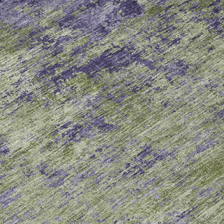 Piper Looms Chantille Modern ACN1360 Olive Machine Washable Area Rug Swatch Image