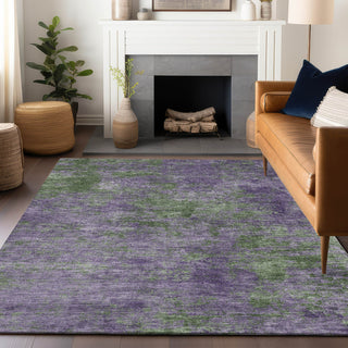 Piper Looms Chantille Modern ACN1361 Purple Machine Washable Area Rug Lifestyle Image Feature