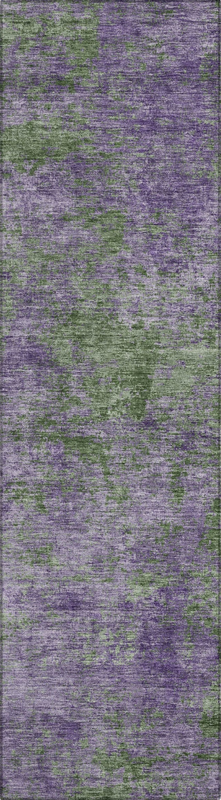 Piper Looms Chantille Modern ACN1361 Purple Machine Washable Area Rug Runner Main Image