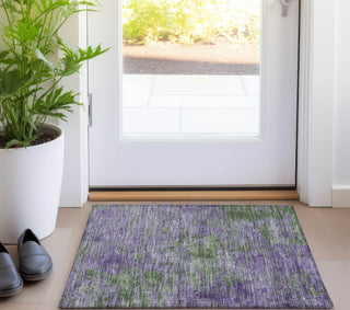 Piper Looms Chantille Modern ACN1361 Purple Machine Washable Area Rug Scatter Lifestyle Image Feature