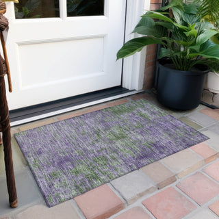 Piper Looms Chantille Modern ACN1361 Purple Machine Washable Area Rug Scatter Outdoor Lifestyle Image Feature