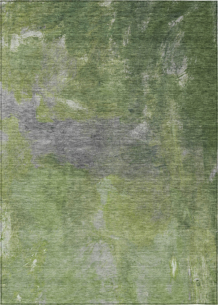 Piper Looms Chantille Modern ACN1365 Green Machine Washable Area Rug main image