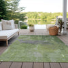 Piper Looms Chantille Modern ACN1365 Green Machine Washable Area Rug Outdoor Lifestyle Image Feature