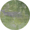 Piper Looms Chantille Modern ACN1365 Green Machine Washable Area Rug Round Main Image