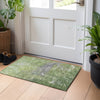 Piper Looms Chantille Modern ACN1365 Green Machine Washable Area Rug Scatter Lifestyle Image Feature
