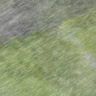 Piper Looms Chantille Modern ACN1365 Green Machine Washable Area Rug Swatch Image