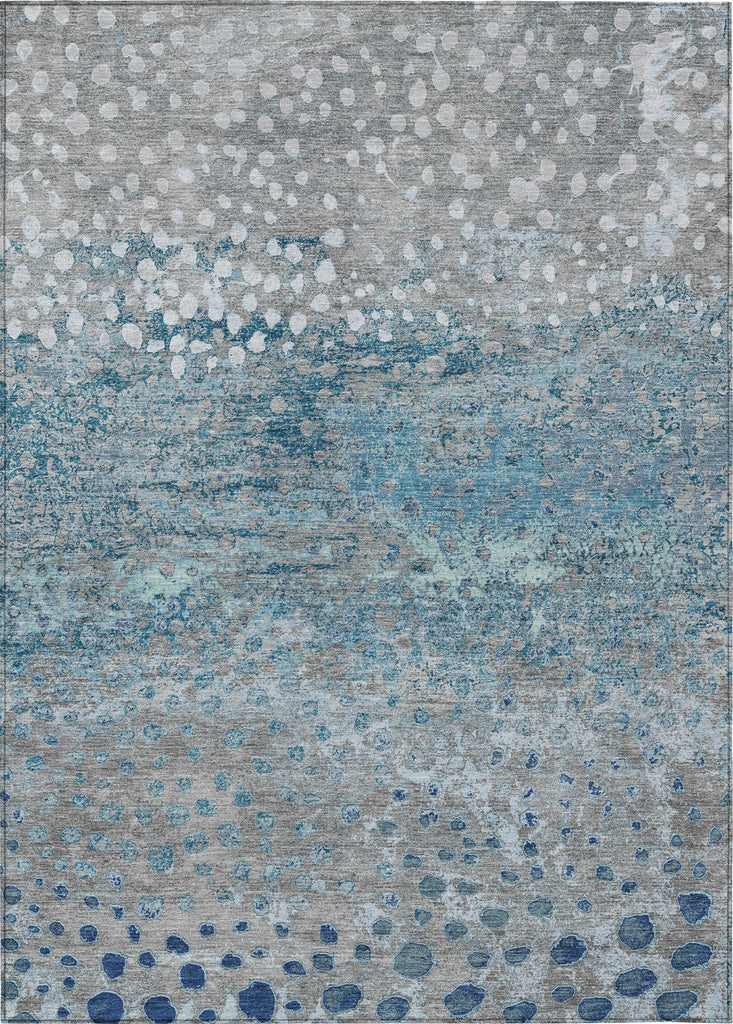 Piper Looms Chantille Dots ACN1368 Gray Machine Washable Area Rug main image