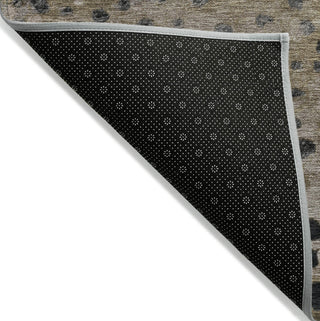 Piper Looms Chantille Dots ACN1369 Khaki Machine Washable Area Rug Backing Image