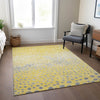 Piper Looms Chantille Dots ACN1370 Yellow Machine Washable Area Rug Lifestyle Image Feature