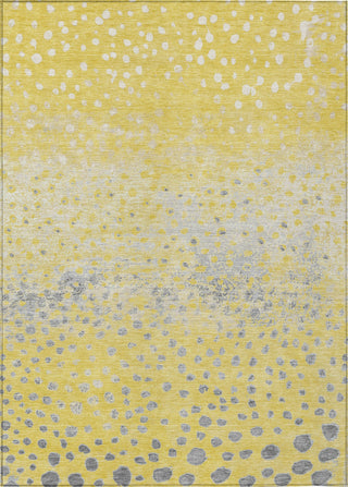 Piper Looms Chantille Dots ACN1370 Yellow Machine Washable Area Rug main image