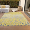Piper Looms Chantille Dots ACN1370 Yellow Machine Washable Area Rug Outdoor Lifestyle Image Feature