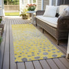 Piper Looms Chantille Dots ACN1370 Yellow Machine Washable Area Rug Runner Outdoor Lifestyle Image Feature